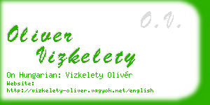 oliver vizkelety business card